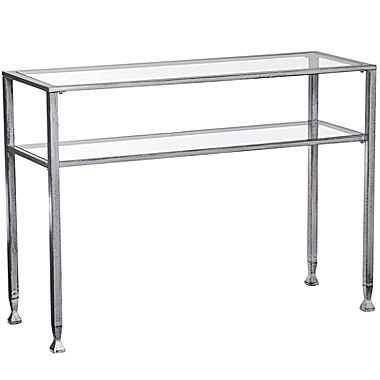 Metal and Glass Console Table  