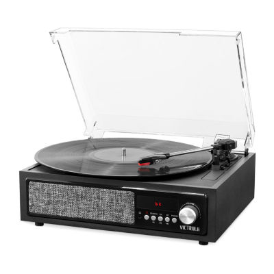 white bluetooth record player