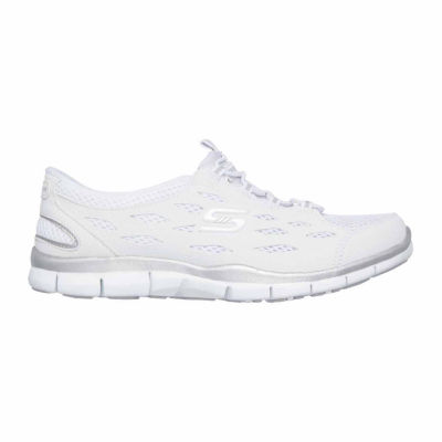 skechers gratis going places white