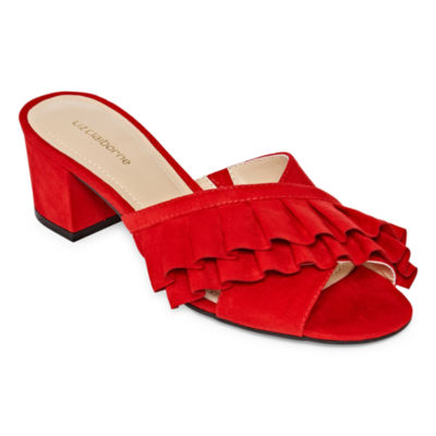 red sandals jcpenney