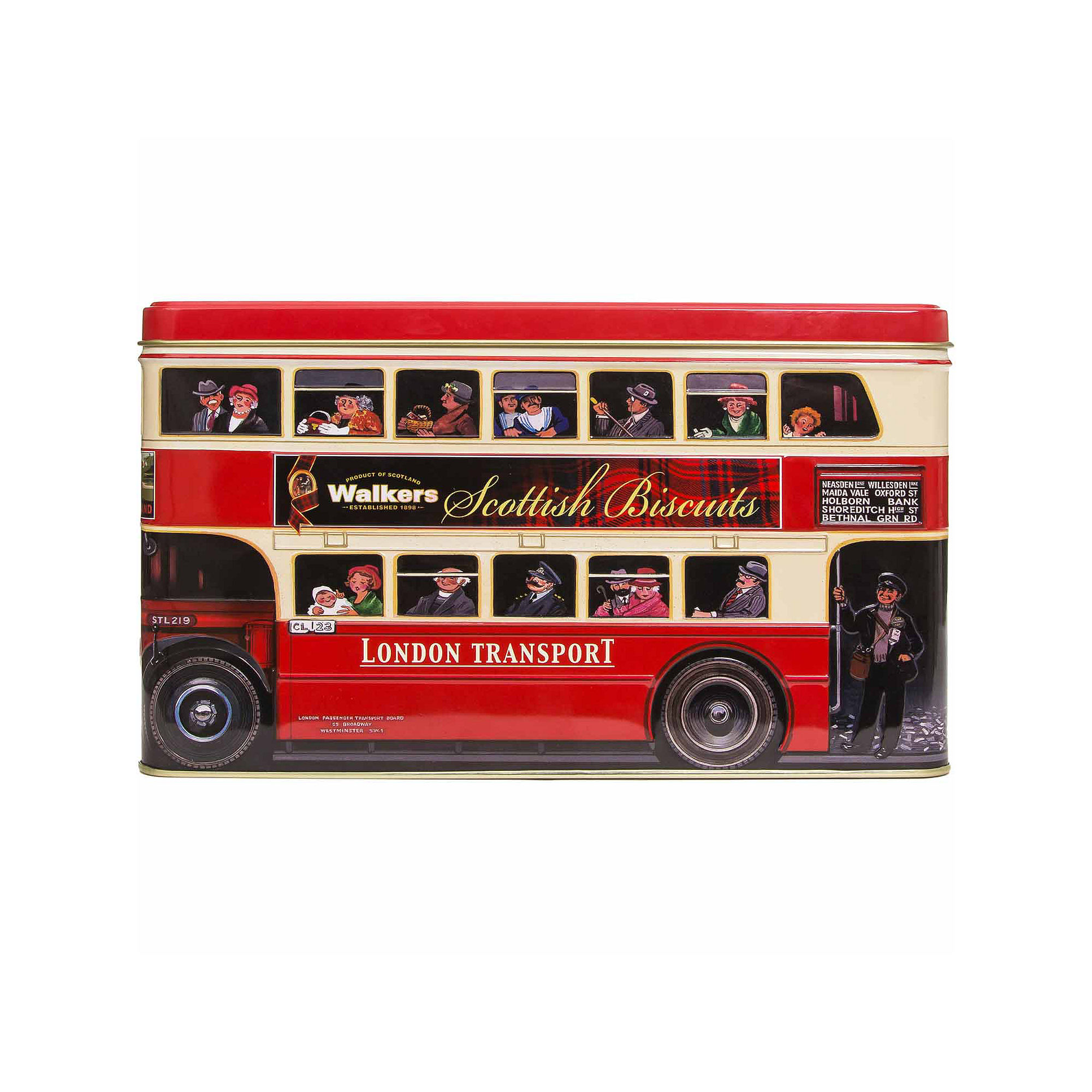 UPC 039047054837 product image for Walkers Shortbread London Bus Assorted Cookie Tin | upcitemdb.com