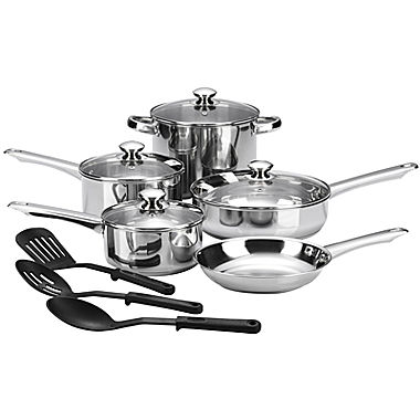 Cooks 12-pc. Essential Stainless Steel Cookware Set