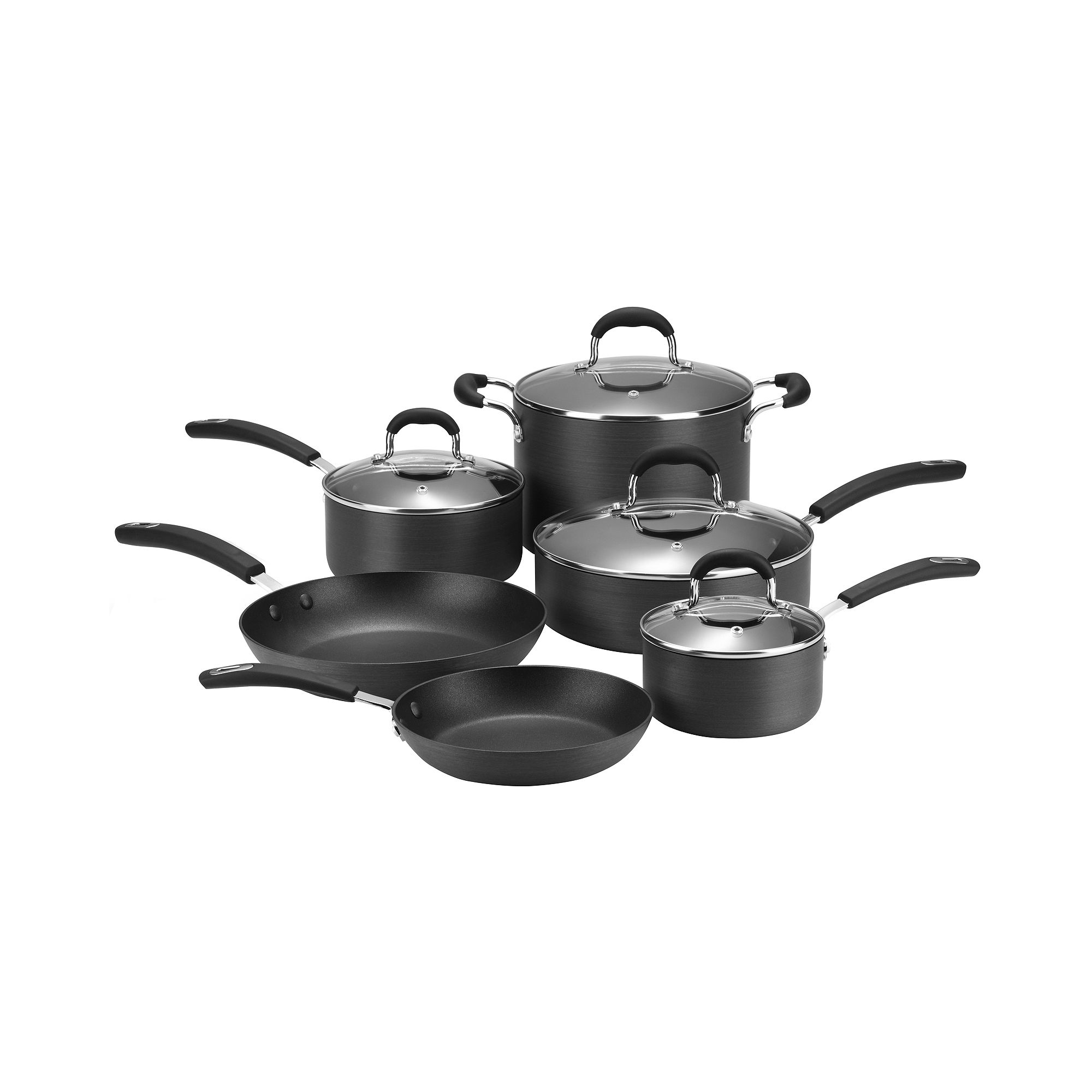 Cooks 10-pc. Classic Hard-Anodized Nonstick Cookware Set