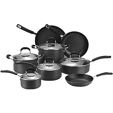 Cooks 13-pc. Classic Dishwasher-Safe Hard-Anodized Nonstick Cookware