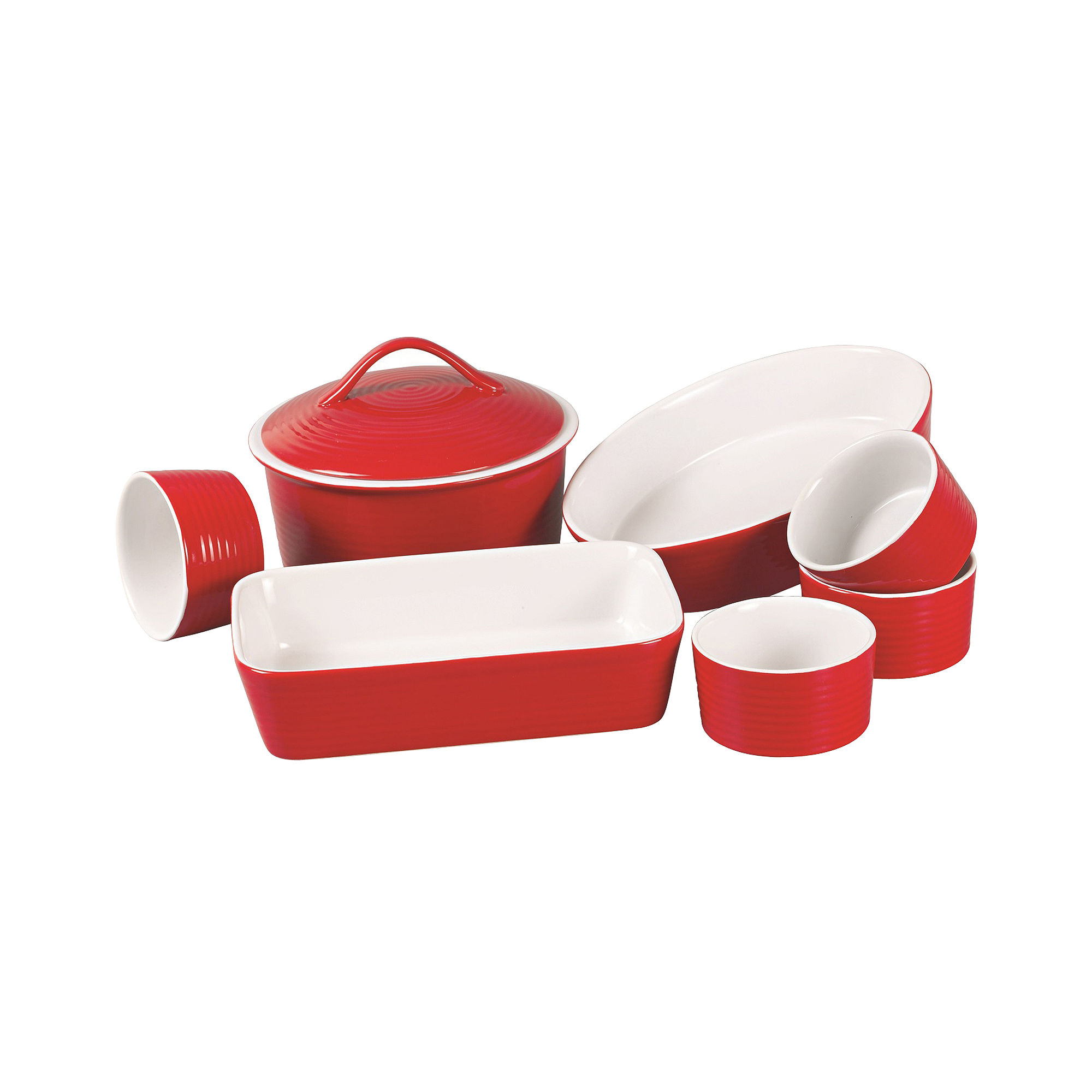 Euro Ceramica 8-pc. Ceramic Bakeware Set