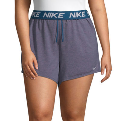 womens plus nike shorts