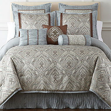 Home Expressions™ Augusta 7-pc. Jacquard Comforter Set