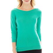 Worthington® 3/4-Sleeve Boatneck Sweater