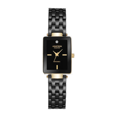 armitron gold diamond watch