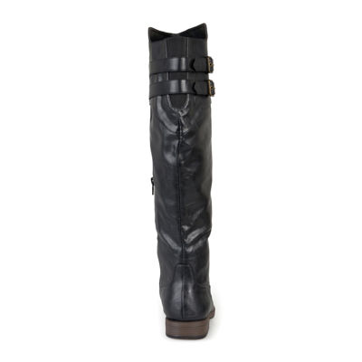 journee collection tori knee high riding boots wide calf