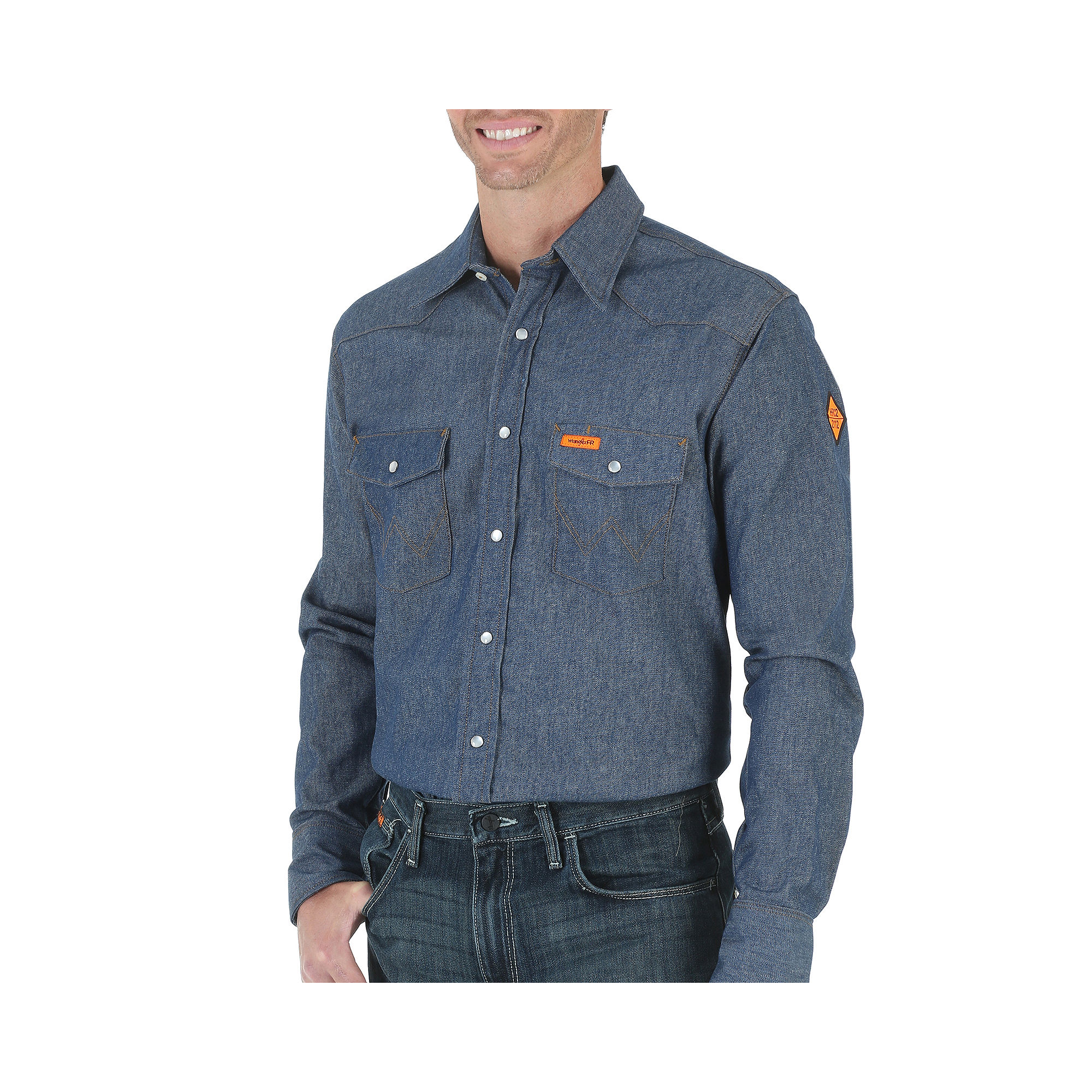 UPC 040326541399 product image for Wrangler Fire Resistant Work Shirt | upcitemdb.com