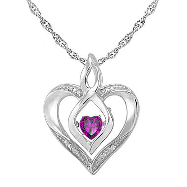 Love in Motion™ Genuine Amethyst and Diamond-Accent