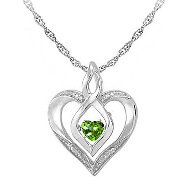 Love in Motion™ Genuine Peridot and Diamond-Accent
