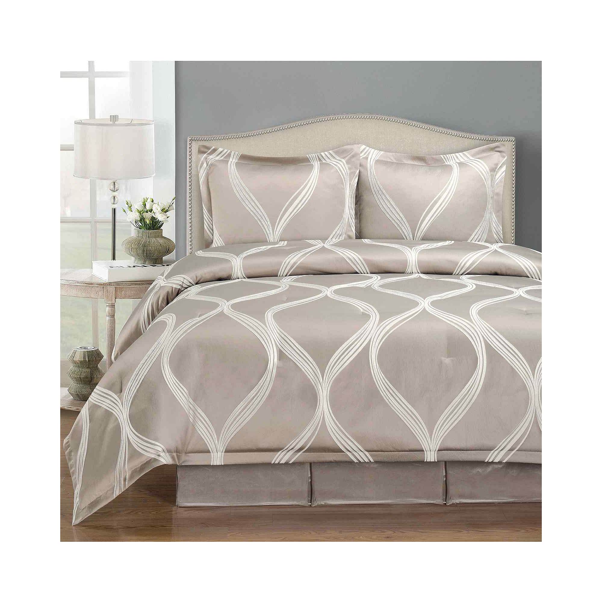 Wave 4-pc. Jacquard Comforter Set