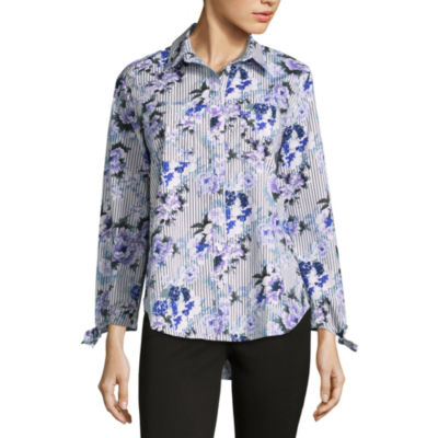 liz claiborne floral shirt