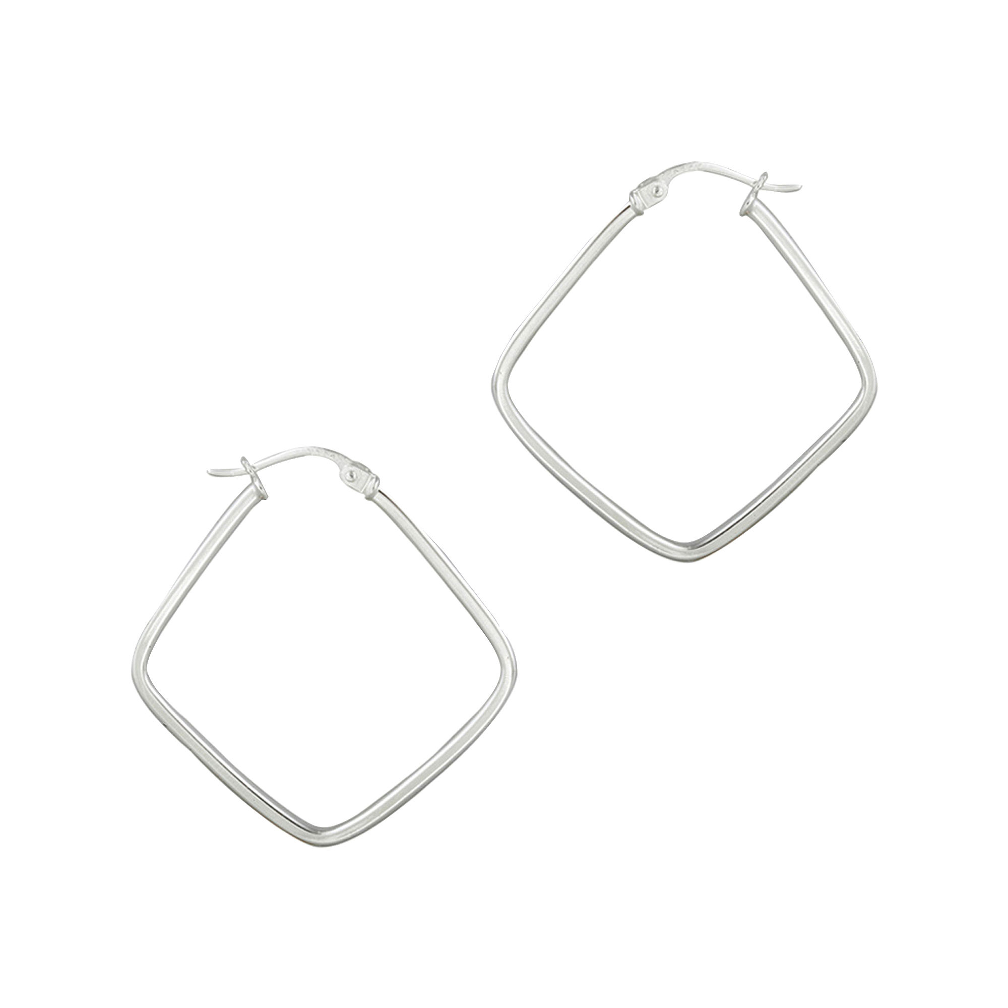 UPC 729881913628 product image for Square Hoop Earrings Sterling Silver | upcitemdb.com