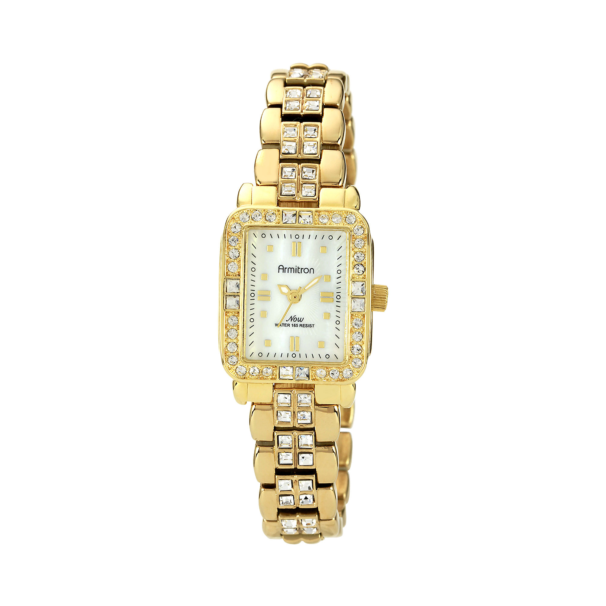 UPC 086702517459 product image for Armitron Now Womens Crystal-Accent Gold-Tone Watch | upcitemdb.com