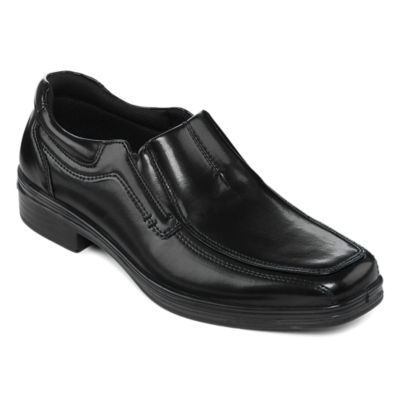 boys black slip on shoes