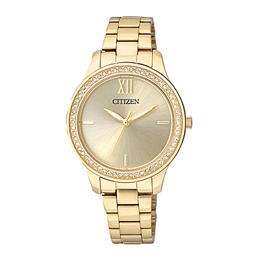 Citizen® Womans Crystal-Accent Bracelet Watch EL3088-59P 