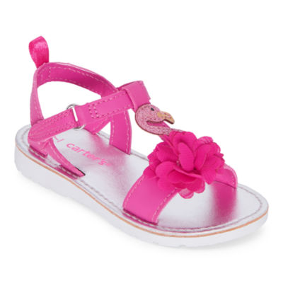 flat sandals pink