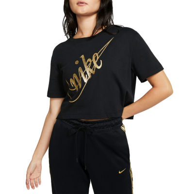 nike short sleeve crop top