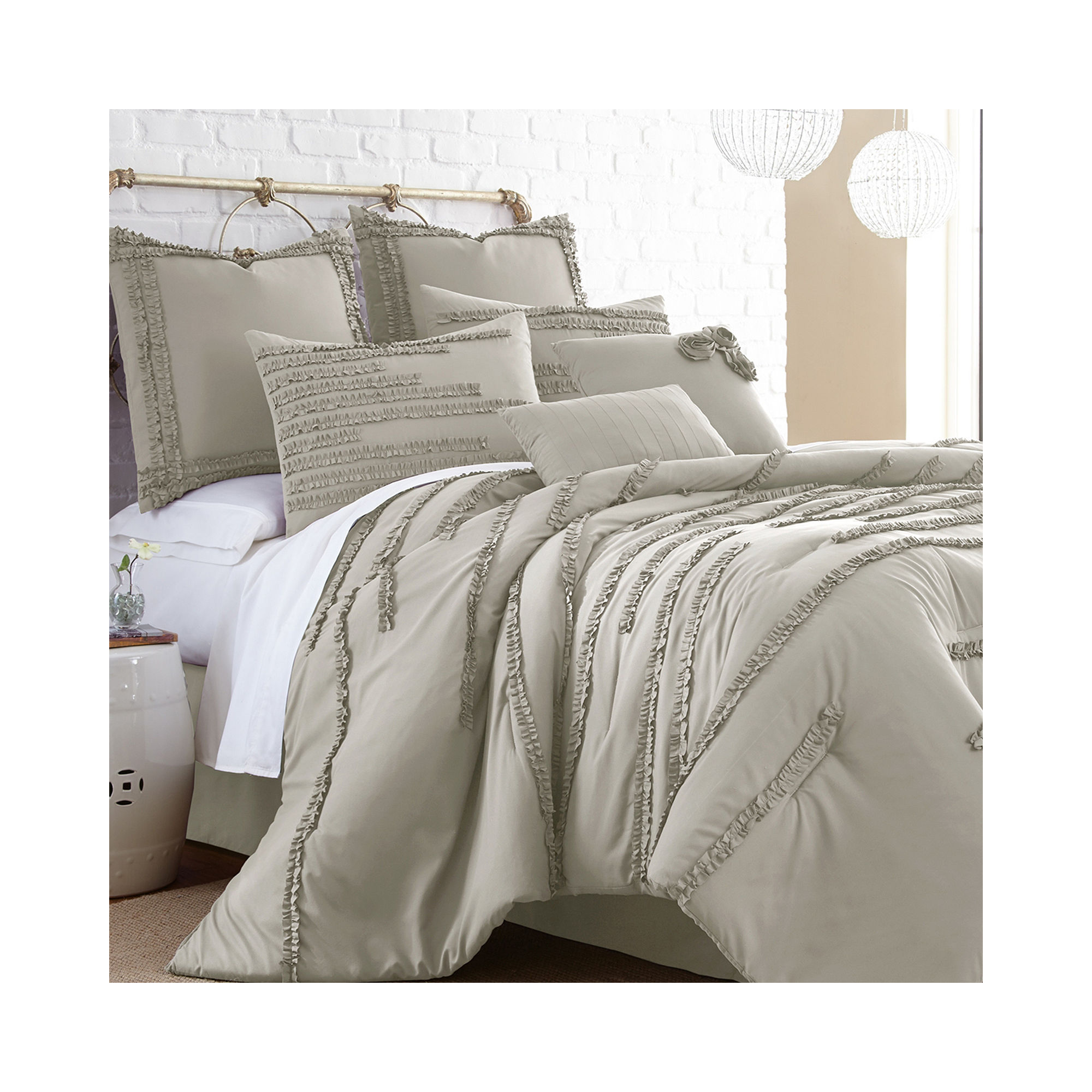 Collette Embroidered 8-pc. Comforter Set