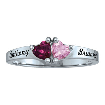 personalized birthstone rings for couples