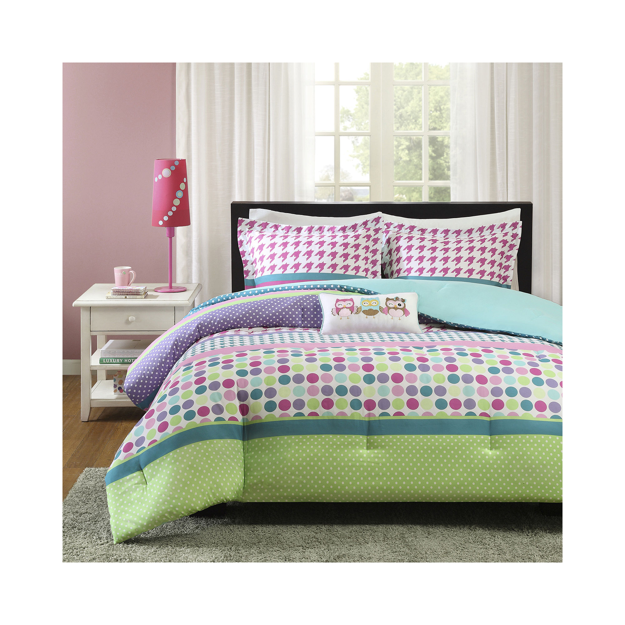 Mi Zone Jenny Polka Dot Comforter Set