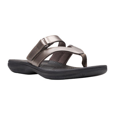 clarks ladies flip flops