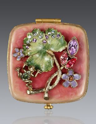 Christine Frog & Bud Compact - Rose Celadon