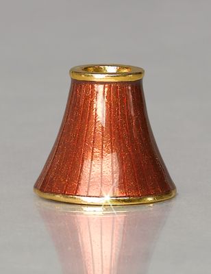 Fluted Wine Stopper Stand - Amber