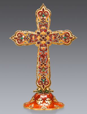 Nicolo Tapestry Cross Objet - Tapestry