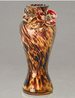 Ola Dogwood Flower/Bee Mini Vase - Siam