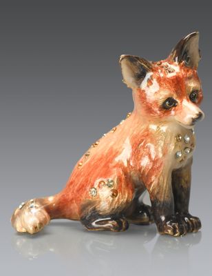 Damien Fox Mini Figurine - Natural