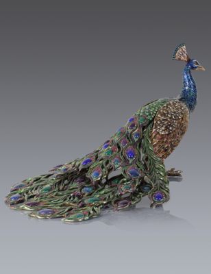 Theseus Grand Peacock Figurine - Peacock