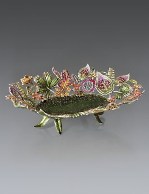 Fiona Palm Leaf & Floral Bowl - Fleurs