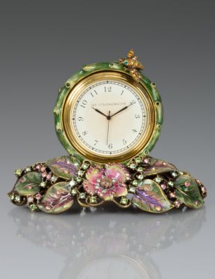 Mayfair Leaf & Bee Clock - Forest