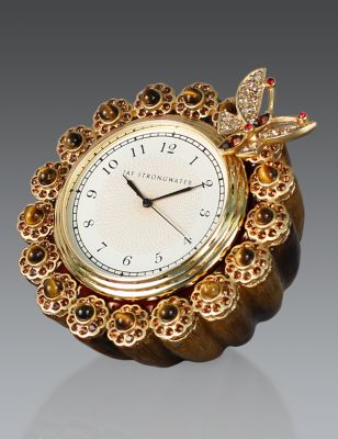 Maiti Flower Edge Butterfly Clock - Tortoise