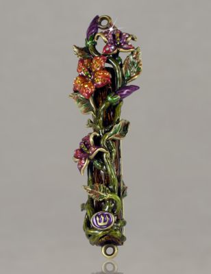 Hannah Floral Vine Mezuzah - Autumn