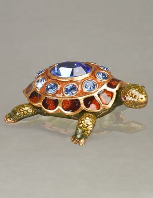 September Turtle Birthstone Box