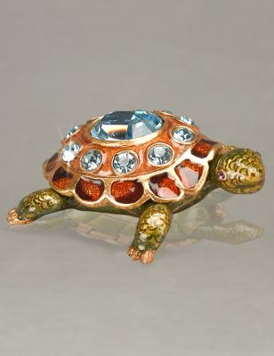 March Turtle Birthstone Box