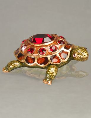January Turtle Birthstone Box