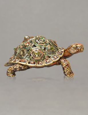 Andrew Abstracted Turtle Shell Box - Amber