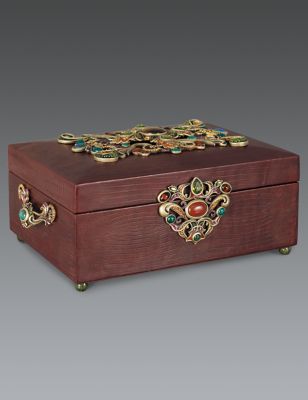 Gaspar Grand Leather Box - Spice