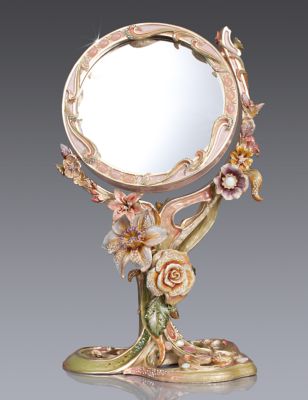 Allyson Floral Standing Mirror - Boudoir