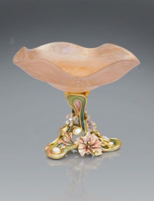 Josee Floral Pedestal Dish - Boudoir