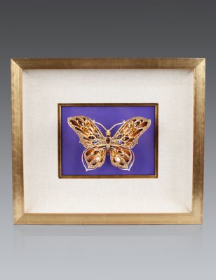 Single Butterfly Wall Objet - Violet