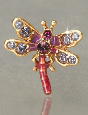 Brooks Mini Dragonfly Tack Pin - Flora
