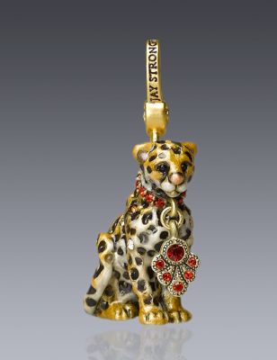 Mara Leopard Charm - Amber