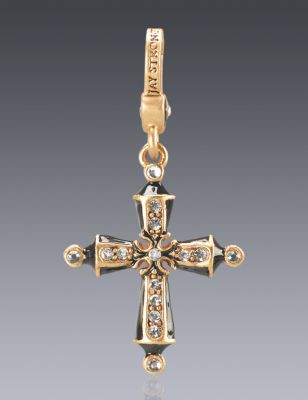 April Birthstone Cross Charm
